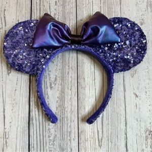 Disney Parks Minnie Purple Sequin Ears